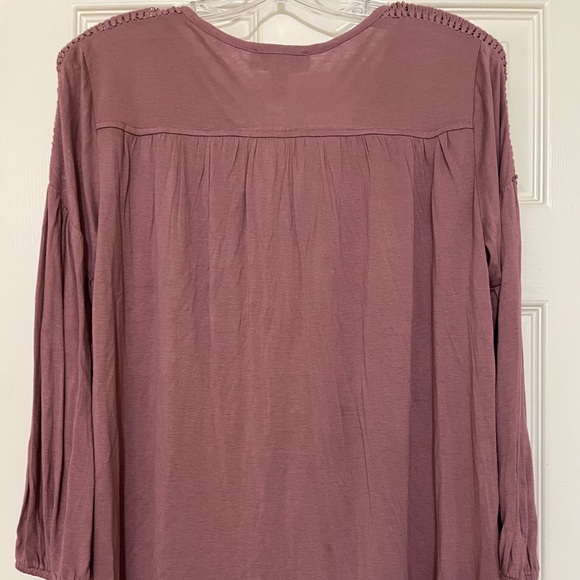 Vintage America mauve bohemian style blouse - Picture 9 of 11